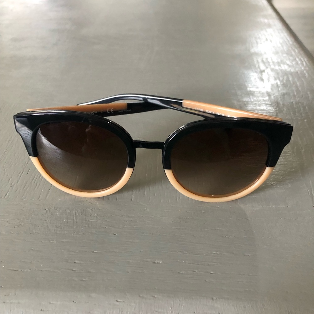 Tory Burch Two-Tone Polarized Sunglasses
